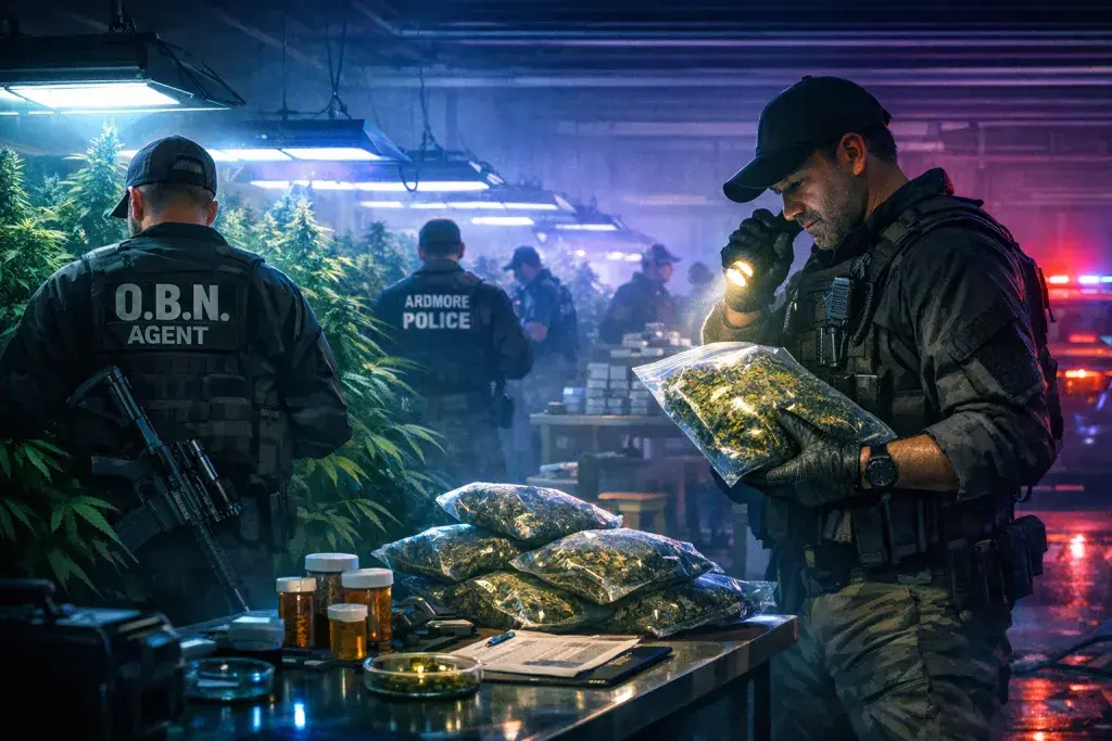 Oklahoma Narcotics Agents Seize Over 5,000 Marijuana Plants in Ardmore Raid