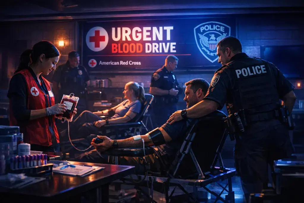 American Red Cross and Bowling Green Police Host Urgent Blood Drive Monday