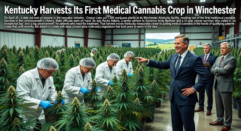 Kentucky Harvests Its First Medical Cannabis Crop in Winchester