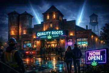 Quality Roots Transforms Ypsilanti's Historic Farm Bureau Building into Marijuana Dispensary
